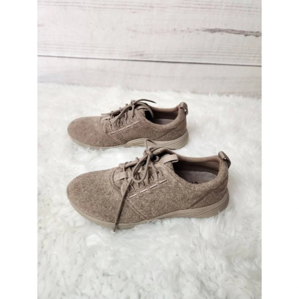 Earth Womens Scenic Quartz Fashion Sneakers Shoes Beige Taupe Lace Up Fabric 8M‎